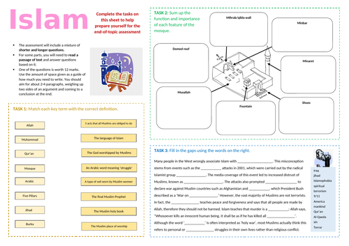 islam crash course worksheet