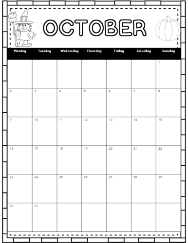 2023 printable calendars - for drawing and colouring in | Teaching ...