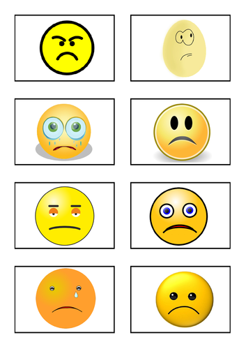 Sorting Feelings Cards into 2 Sets | Teaching Resources