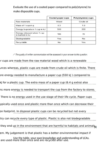 Life Cycle Assessments | Teaching Resources