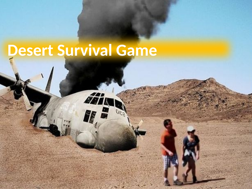 Desert survival clearance game