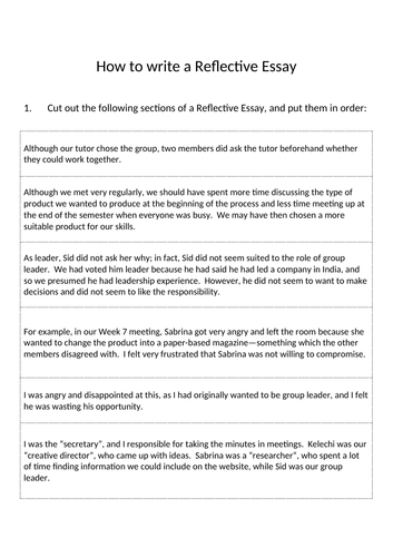 psychological assessment reflective essay