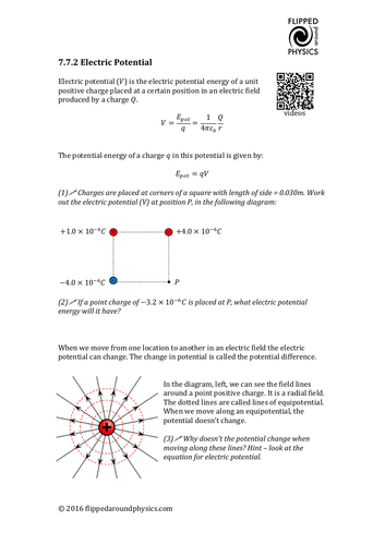 electric-potential-teaching-resources