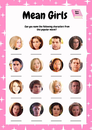 mean-girls-movie-character-quiz-game-sheet-and-answers-lesson-filler