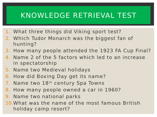 Eduqas History Entertainment & Leisure - Key Question 2: Holiday Patterns and Travel - Lesson 4