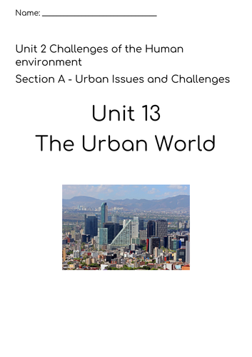 AQA GCSE Geography Urban NEE City Mexico City | Teaching Resources