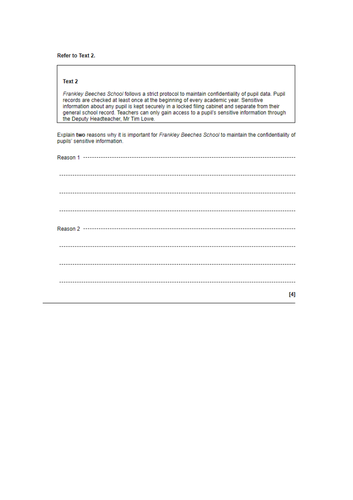 Cambridge Technical Business Unit 2 Working In Business Teaching