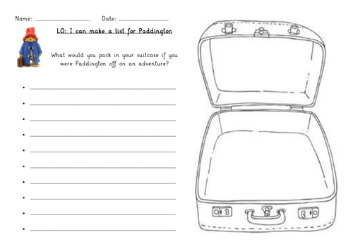 Y1/2 Paddington Diary Recount - Talk For Writing Unit | Teaching Resources