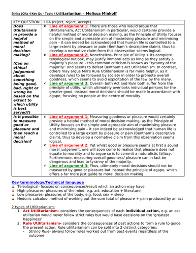 kantian ethics ocr a level essay