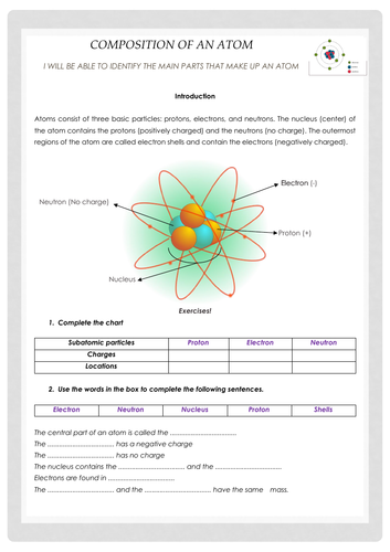 case study questions from structure of atom