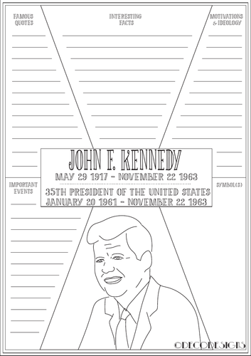 John F. Kennedy Fact File - President's Day | Teaching Resources