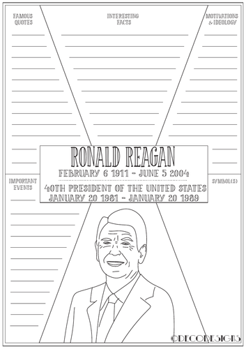 Ronald Reagan Fact File - President&#039;s Day | Teaching Resources