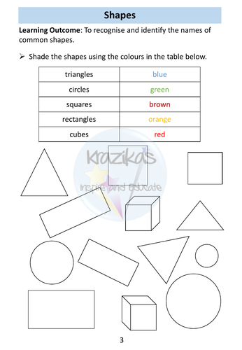Functional Skills Maths - Entry Level 1 - Shape, Position, Direction ...