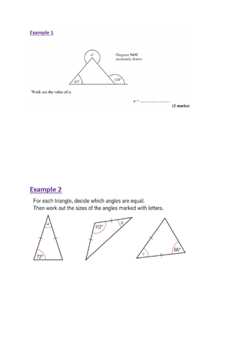 Angles (GCSE Foundation) | Teaching Resources