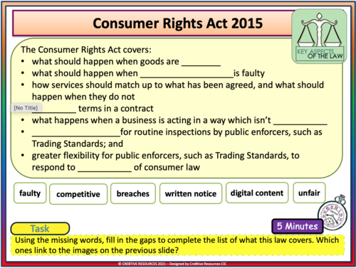 Consumer Rights in UK | Teaching Resources
