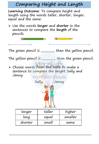 Functional Skills Maths - Entry Level 1 - Measure - Length, Height ...