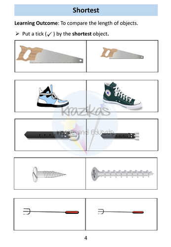 Functional Skills Maths - Entry Level 1 - Measure - Length, Height ...