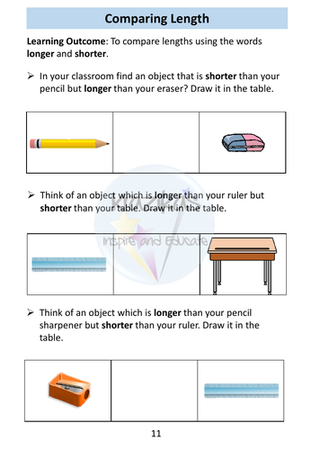 Functional Skills Maths - Entry Level 1 - Measure - Length, Height ...