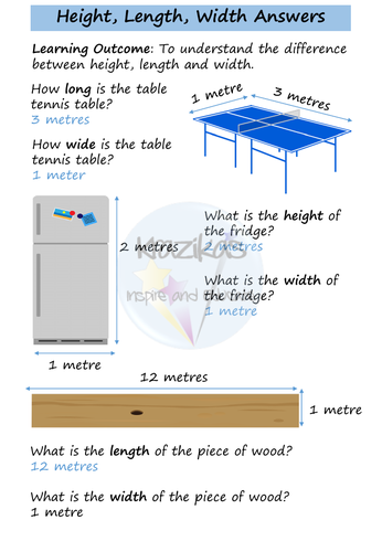 Functional Skills Maths - Entry Level 1 - Measure - Length, Height ...