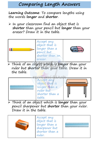 Functional Skills Maths - Entry Level 1 - Measure - Length, Height ...