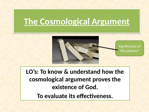 thesis statement for cosmological argument