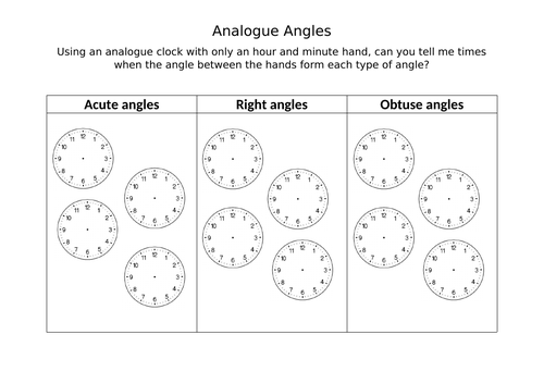 Angles Lesson Plan, PowerPoint and Resources (Graded Outstanding