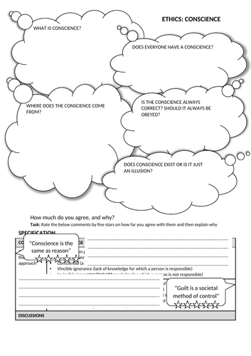 Conscience - WHOLE UNIT! (A-Level RS OCR) | Teaching Resources