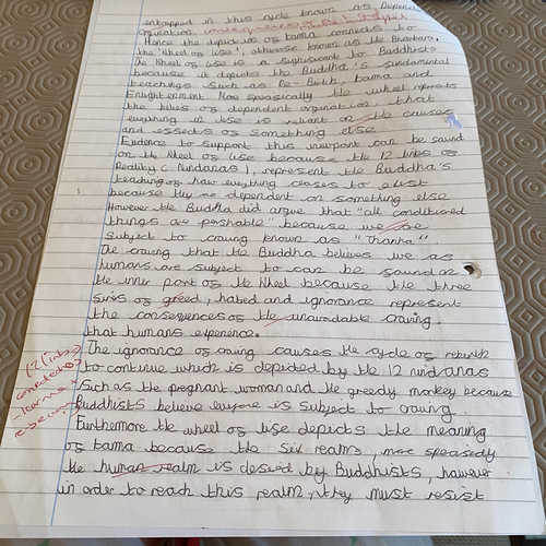 essay topic on karma