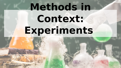 AQA A level Sociology - Methods in Context - Experiments Exam Focus