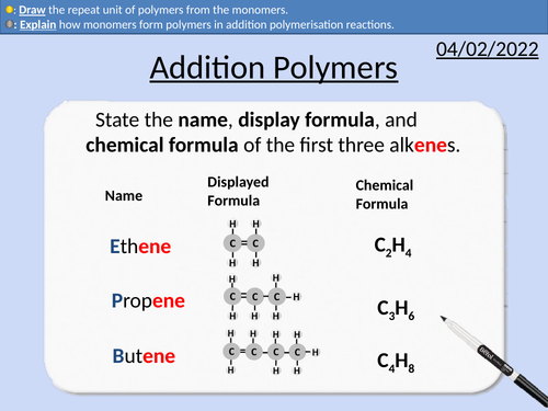 What Is An Addition Polymer Gcse