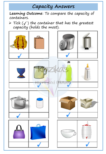 Volume and Capacity Workbook - Functional Skills Maths - Entry Level 1 ...