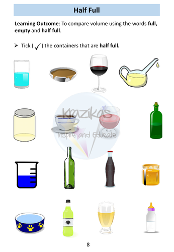 Volume and Capacity Workbook - Functional Skills Maths - Entry Level 1 ...