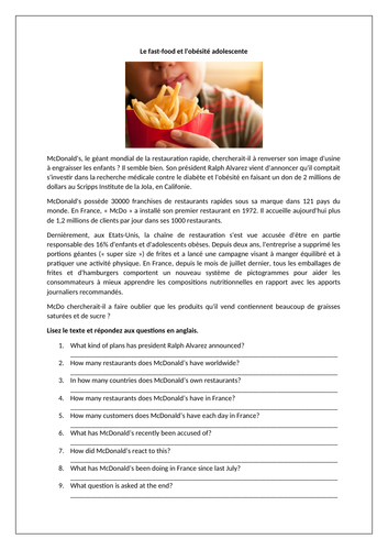 AQA/EDEXCEL Studio GCSE French (Higher) – Module 5 – Bon appétit ...