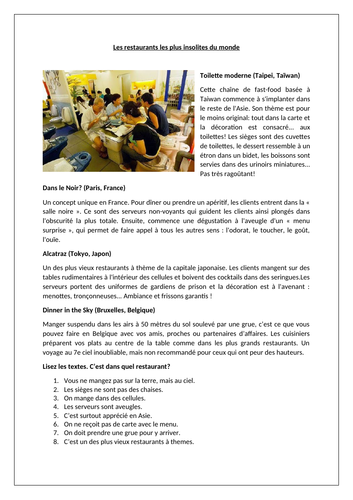 AQA/EDEXCEL Studio GCSE French (Higher) – Module 5 – Bon appétit ...