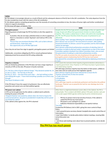 edexcel politics paper 1 essay plans