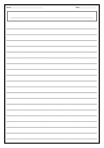 lined paper online printable versions teaching resources