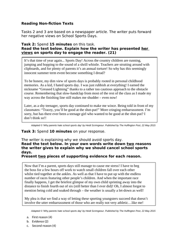 CCEA UNIT 1 SECTION B | Teaching Resources