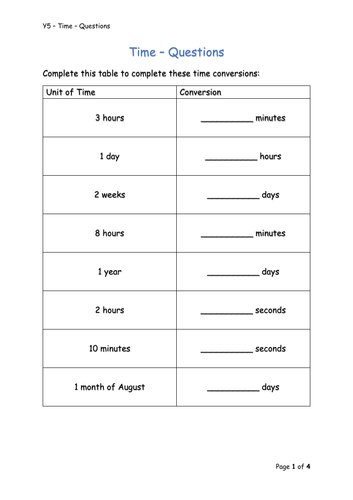 Y5 Maths Worksheets Pdf