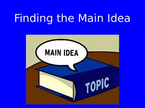 Main Idea PowerPoint