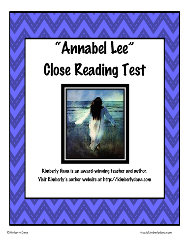 Annabel Lee by Edgar Allan Poe Test Assessment