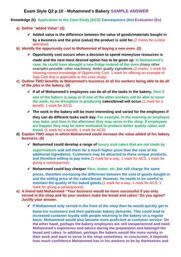 IGCSE Business Studies Unit 1 Exam Practice Questions