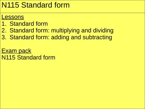 n115-standard-form-teaching-resources