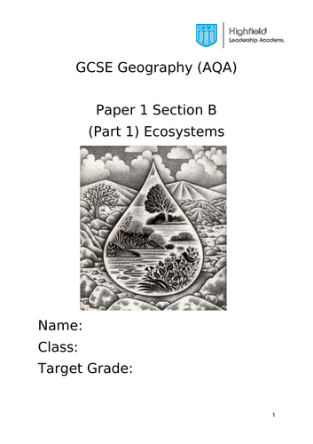 AQA Ecosystems Workbook