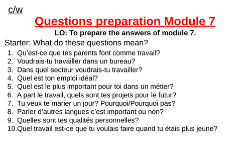 french gcse essay questions