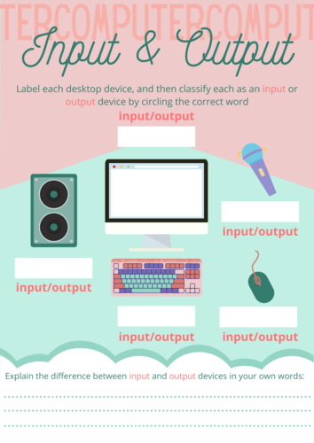 Input and Output Devices | Teaching Resources