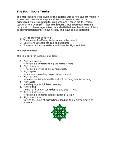 Exploring Buddhism - 24 page student booklet KS2/3 | Teaching Resources