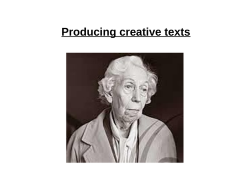 creative writing old woman description