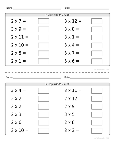 multiplication worksheets factors to 12 digital and printable options teaching resources