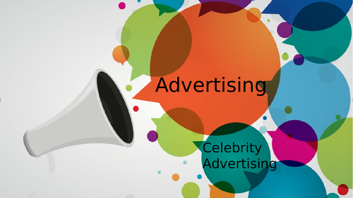 Celebrity Advertising | Teaching Resources