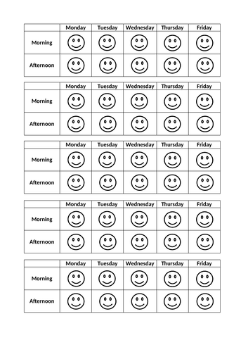 Simple Behaviour Charts (2 versions) | Teaching Resources